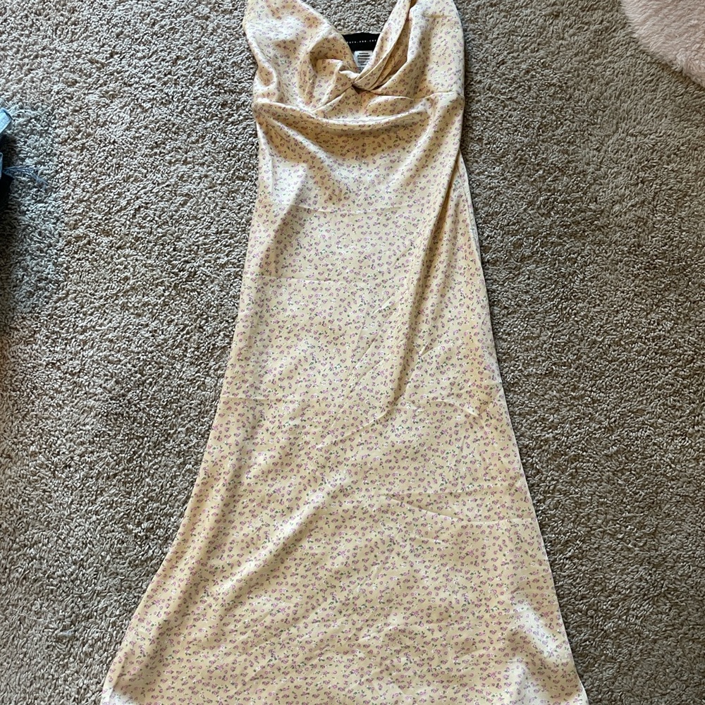 Gold Sequin Embellished Maxi Gown